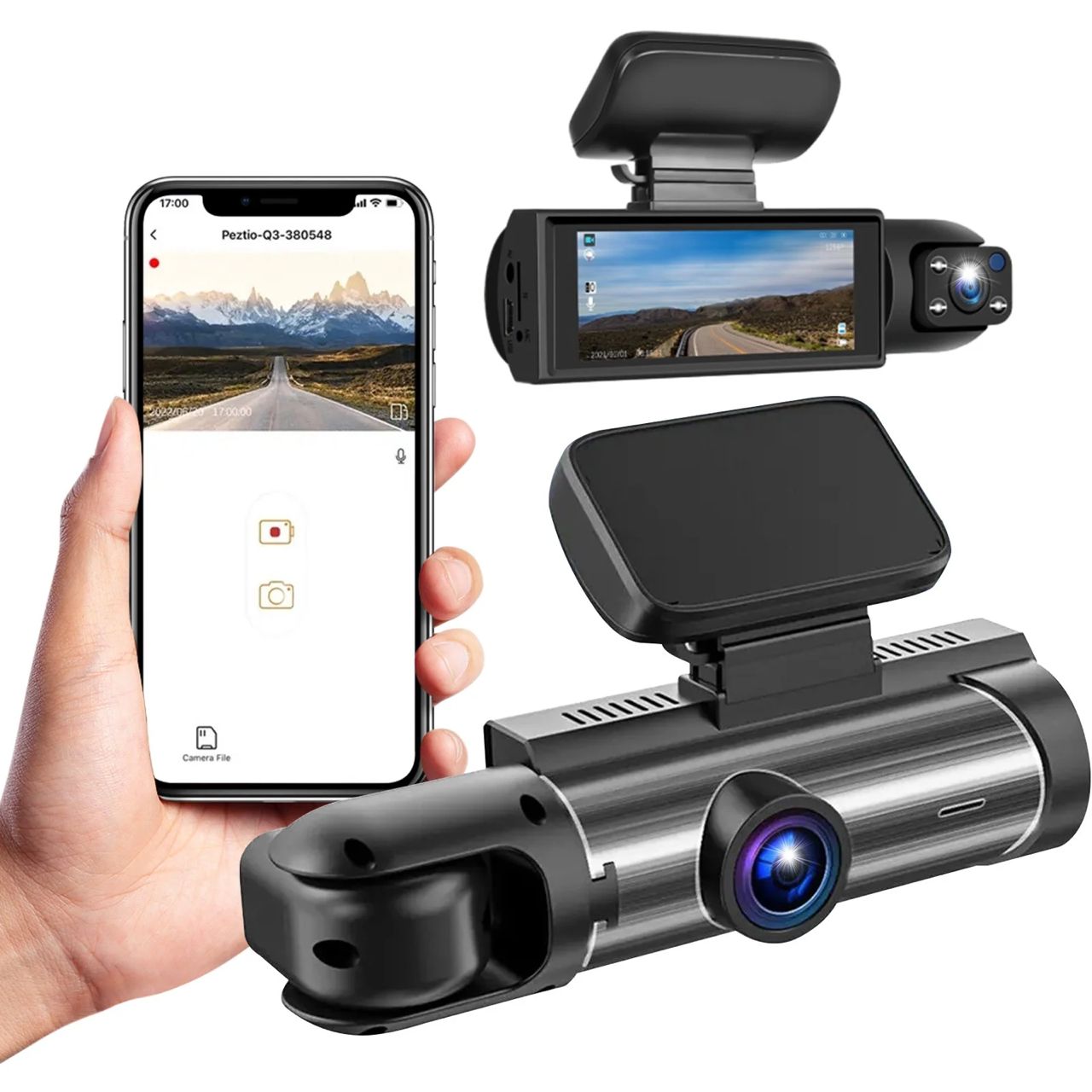 دوربین ثبت وقایع خودرو سه‌گانه (Black Box Traffic Recorder)(تهران ارسال فوری) 