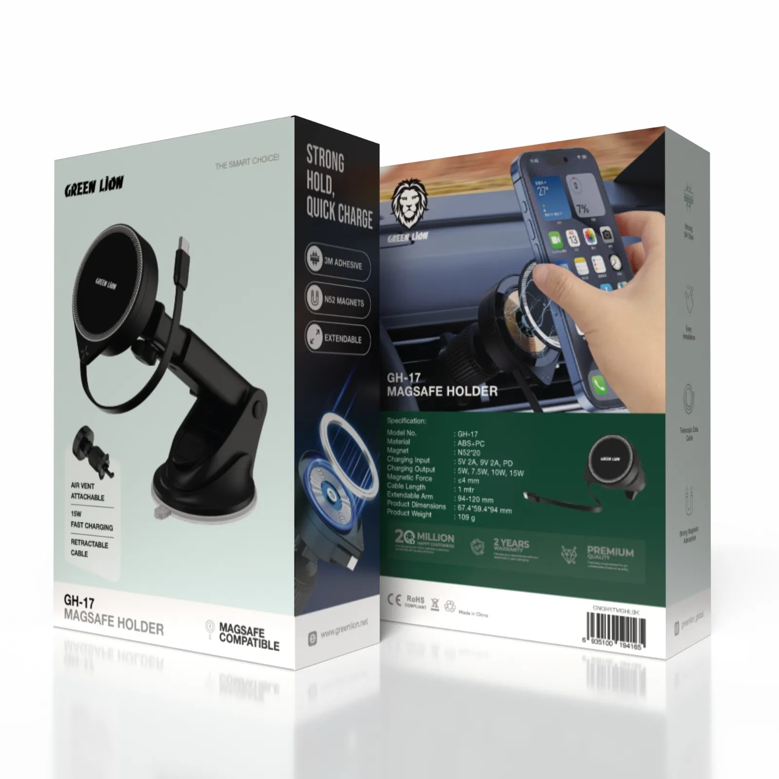 هولدر شارژر گرین لاین مدل GH-17 